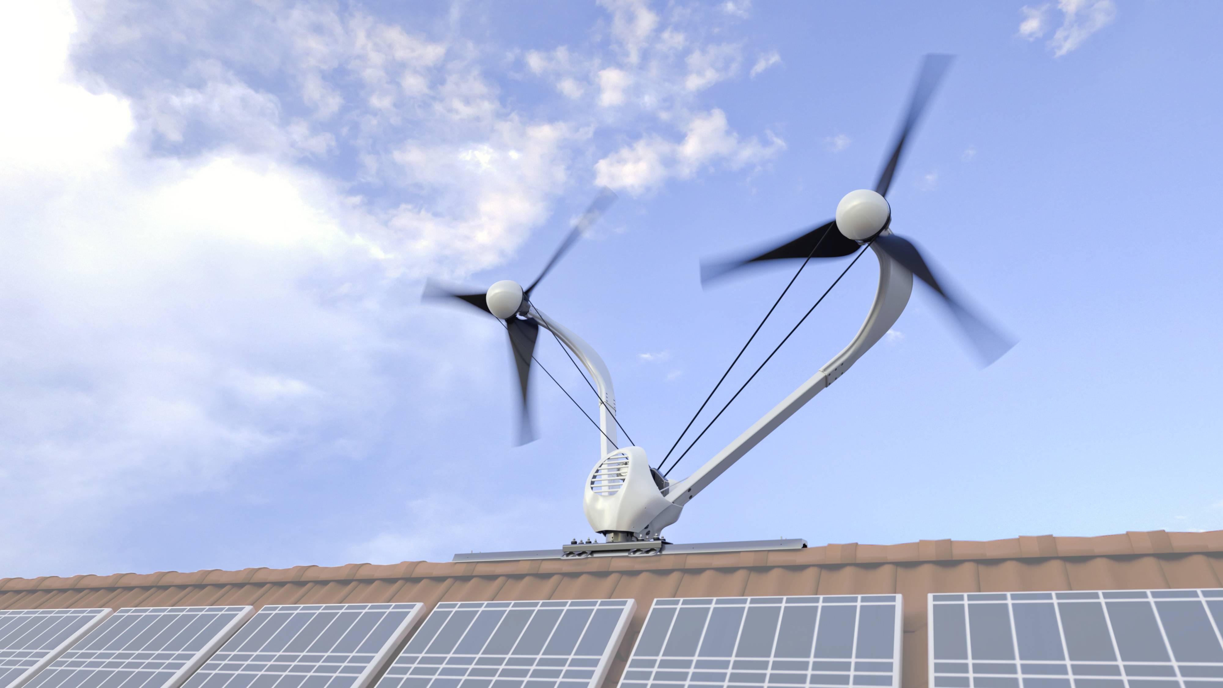 Windturbine für Gebäude B-60